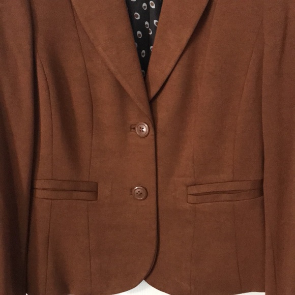 Vintage Cleo Blazer, Copper / Burnt Orange Colour; Fully Lined; Sz: 2P - Picture 5 of 10